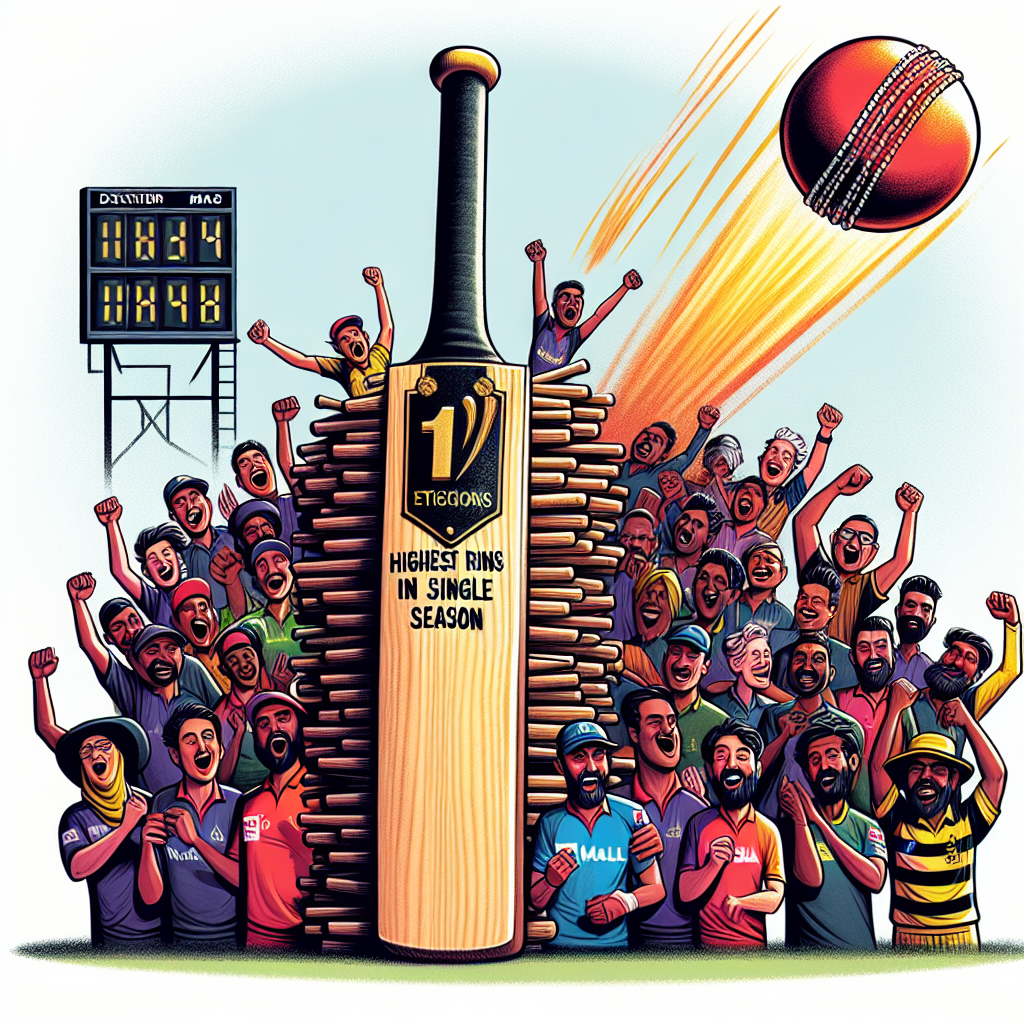 Most ipl runs in one season