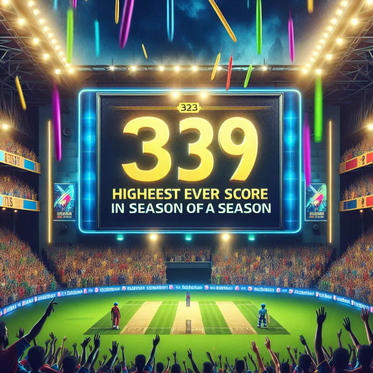 Highest score in ipl season