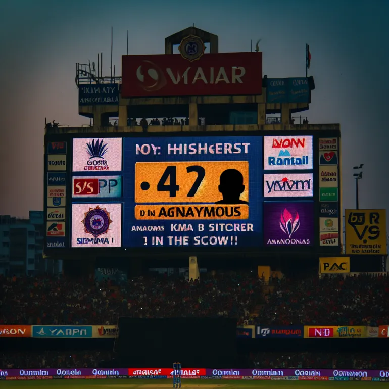 Highest score in ipl season by player
